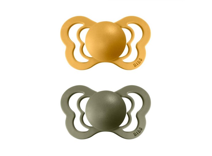 2-pack-Bibs-Couture-Latex-Size-2-6-18m-Honey-Bee-Olive