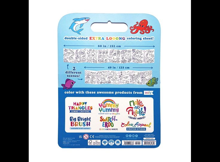 Color-A-Looong-Fold-out-Kids-Coloring-Book-Ocean-Adventure