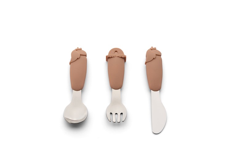 Cutlery-Set-Three-piece-utensil-set-stainless-steel-Silicon-Unicorn