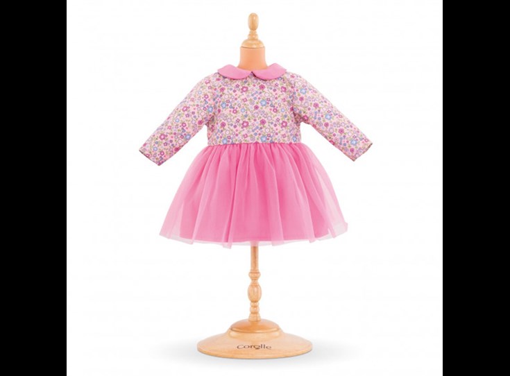 Mon-Grand-Poupon-Dress-Long-Sleeves-Pink-42cm