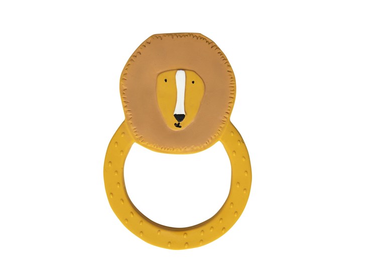 Natural-rubber-round-teether-Mr-Lion
