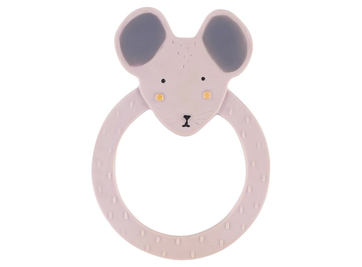 Natural-rubber-round-teether-Mrs-Mouse