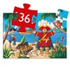 Puzzel-silhouette-36st-Piraat-en-zijn-schat