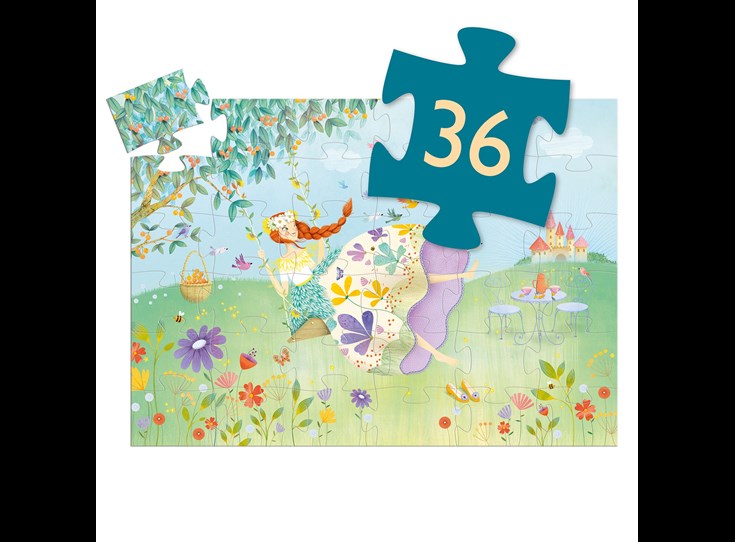 Puzzel-silhouette-36st-Prinses-van-de-Lente