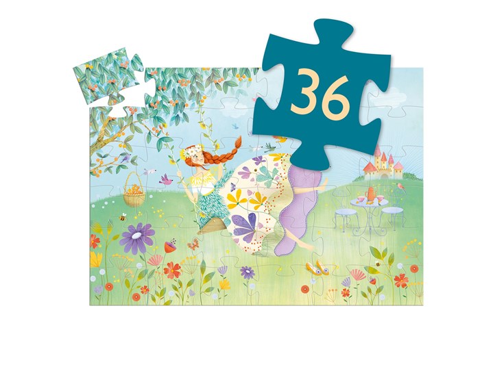 Puzzel-silhouette-36st-Prinses-van-de-Lente