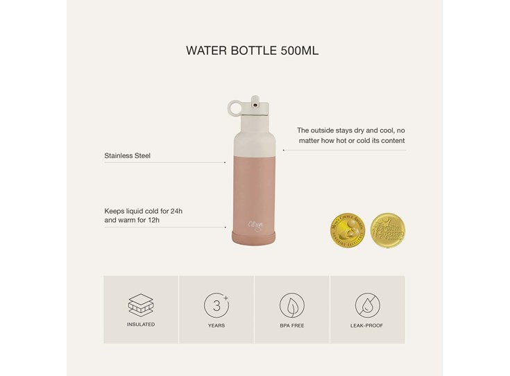 Triple-wall-insulated-Water-Bottle-500ml-Blush-Pink