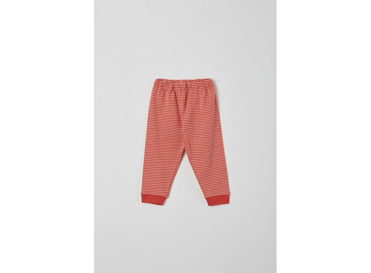 Unisex-pyjama-donkerrood-gebroken-wit-gestreept-3m