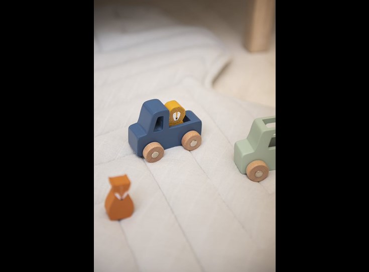 Wooden-animal-car-set