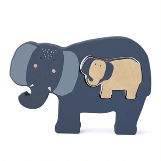 Wooden-baby-puzzle-Mrs-Elephant