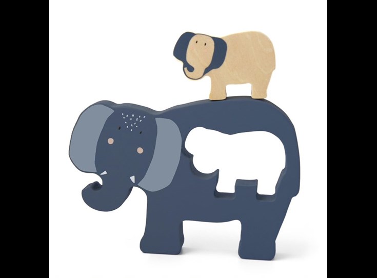 Wooden-baby-puzzle-Mrs-Elephant
