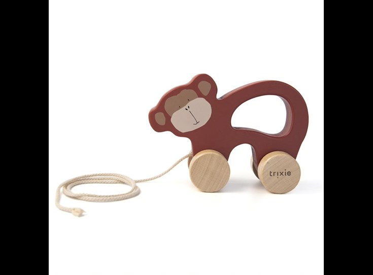 Wooden-pull-along-toy-Mr-Monkey