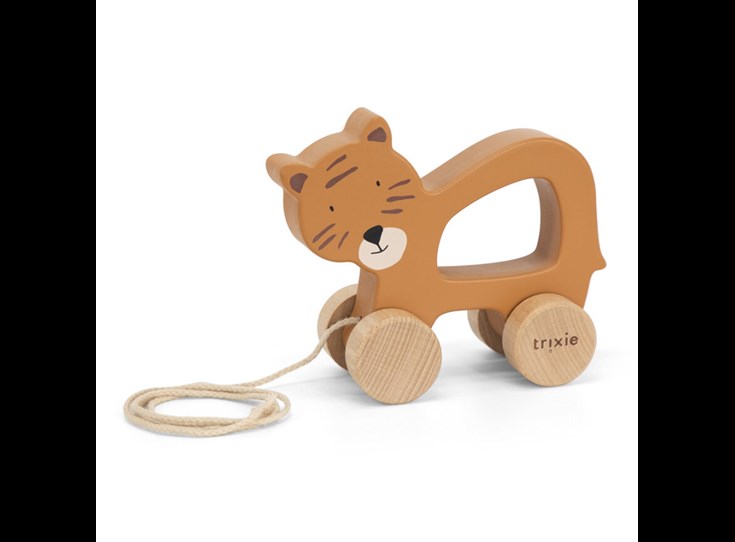 Wooden-pull-along-toy-Mr-Tiger