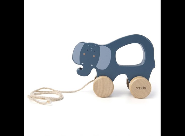 Wooden-pull-along-toy-Mrs-Elephant