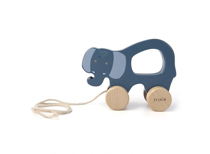 Wooden-pull-along-toy-Mrs-Elephant